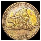 1858 Copper-Nickel Flying Eagle Cent CLOSELY UNCIR
