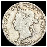 1901 Canada Silver 25 Cents NICELY CIRCULATED