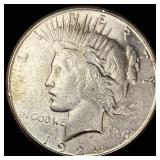 1925-S Silver Peace Dollar CHOICE AU