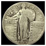 1927-S Silver Standing Liberty Quarter NICELY CIRC