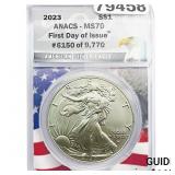 2023  ANACS MS70 SE 1oz Silver