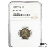 1909 Wheat Cent NGC MS65