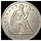 1842 Silver Dollar CLOSELY UNCIRCULATED