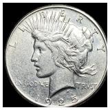 1925-S Silver Peace Dollar CLOSELY UNCIRCULATED