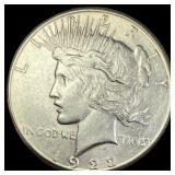 1922-S Silver Peace Dollar CHOICE AU