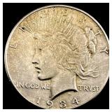 1934-S Silver Peace Dollar CLOSELY UNCIRCULATED
