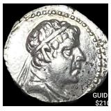 Bactria Eukratides I 170-145 BC Silver Obol CHOIC