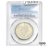1945-D Walking Liberty Half Dollar PCGS MS64