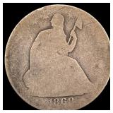 1869 Seated Liberty Silver Dollar NICELY CIRCULATE