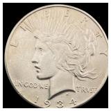 1934-S Silver Peace Dollar CLOSELY UNCIRCULATED