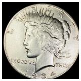 1934 Silver Peace Dollar CHOICE AU