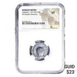 Roman Valerian I, AD 253-260 BI Dbl-Denarius NGC