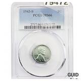 1943-S Wheat Cent PCGS MS66