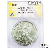 2024-S  ANACS MS70 SE 1oz Silver