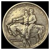1925 Silver Half Dollar Stone Mountain ABOUT UNCIR