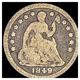 1849 Silver Half Dime NICELY CIRCULATED