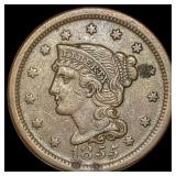 1855 Braided Hair Large Cent CHOICE AU