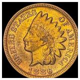 1886 Indian Head Cent CLOSELY UNCIRCULATED