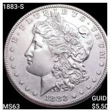 1883-S Morgan Silver Dollar CHOICE BU