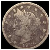 1886 Liberty Head Nickel NICELY CIRCULATED