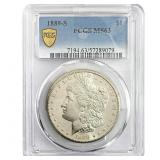 1889-S Morgan Silver Dollar PCGS MS63