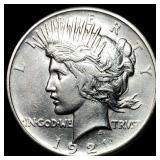 1921 Silver Peace Dollar CLOSELY UNCIRCULATED