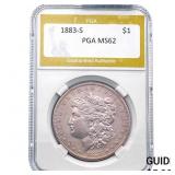1883-S Morgan Silver Dollar PGA MS62
