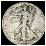 1938-D Walking Liberty Half Dollar LIGHTLY  CIRCU