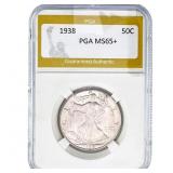 1938 Walking Liberty Half Dollar PGA MS65+