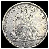 1839 Seated Liberty Half Dollar NEARLY  UNCIRCULA