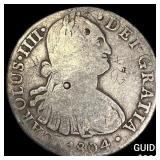 Colonial Spain Silver 8 Reales Chopmarks NEARLY U