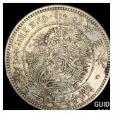 Japan Meji Period Silver 1 Yen Chopmarks NEARLY U