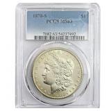 1878-S Morgan Silver Dollar PCGS MS63