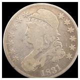 1831 Capped Bust Half Dollar NICELY  CIRCULATED