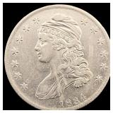 1834 Capped Bust Half Dollar CLOSELY  UNCIRCULATE