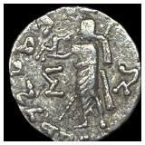 Indo-Scythian 59-12 BC Silver drachm NEARLY UNCIR