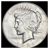 1921 Silver Peace Dollar CLOSELY UNCIRCULATED