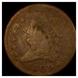 1809 Classic Head Half Cent NICELY CIRCULATED