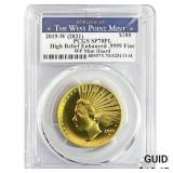2019-W $100 1oz Gold High Relief Enhanced .9999  P