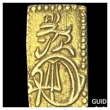 Japan 1832-1858 Gold 2 Shu CLOSELY UNCIRCULATED