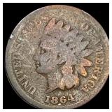1864 Copper-Nickel Indian Head Cent NICELY CIRCULA