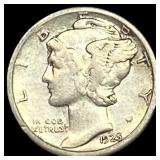 1925-S Silver Mercury Dime NEARLY  UNCIRCULATED