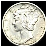 1923-S Silver Mercury Dime CHOICE AU