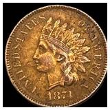 1874 Indian Head Cent CLOSELY UNCIRCULATED