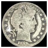 1896-O Silver Barber Half Dollar NICELY  CIRCULAT