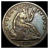 1876-S Seated Liberty Half Dollar NEARLY  UNCIRCU