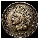 1908-S Indian Head Cent NEARLY UNCIRCULATED