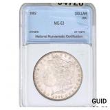 1892 Morgan Silver Dollar NNC MS63