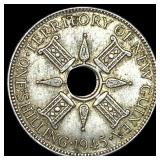 New Guinea Silver 1 Shilling  UNCIRCULATED