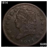 1814 Classic Head Large Cent HIGH GRADE